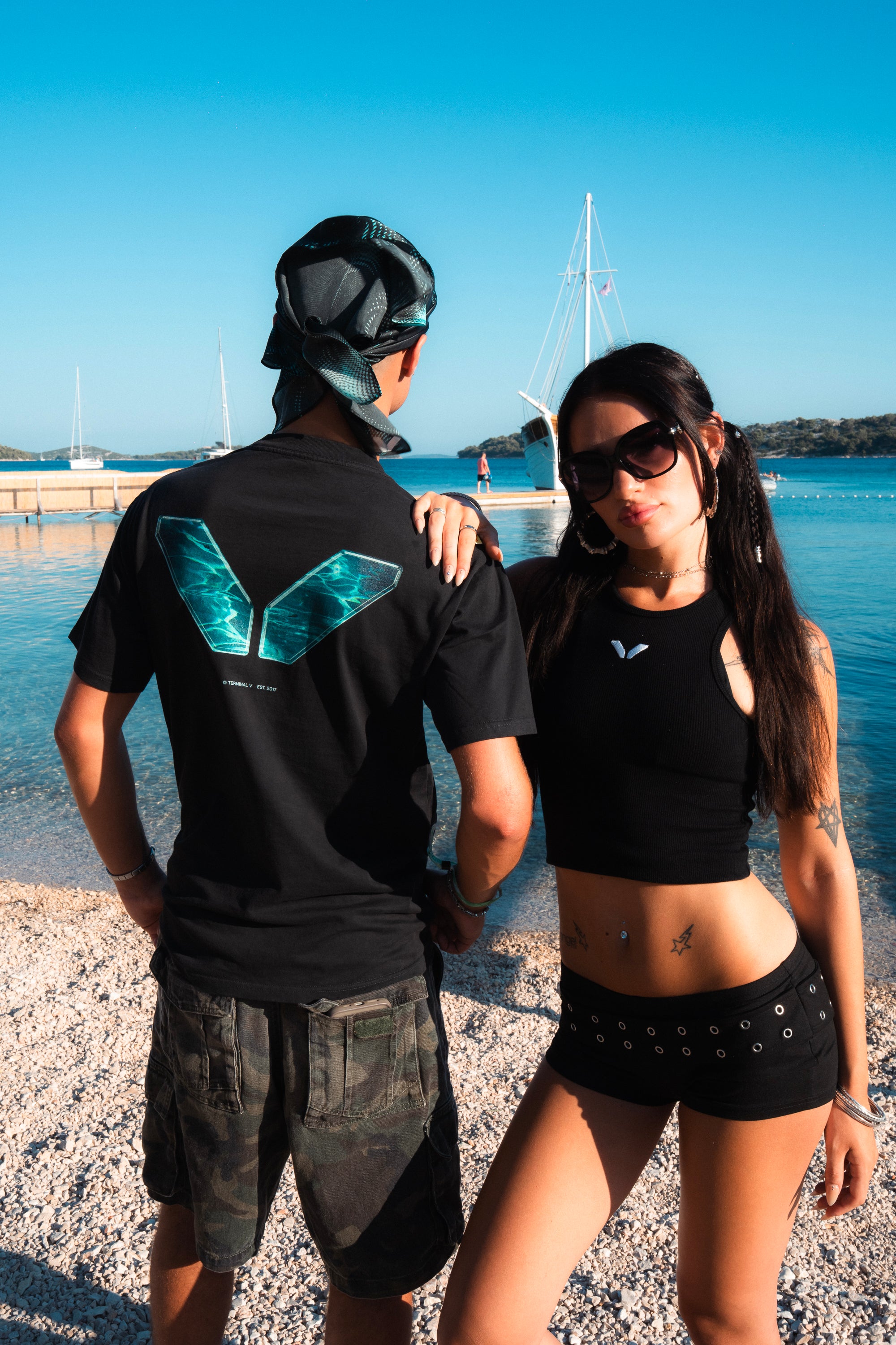 Terminal V Croatia: Black T-Shirt